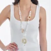 Bijou Brigitte Collier - White Beads New