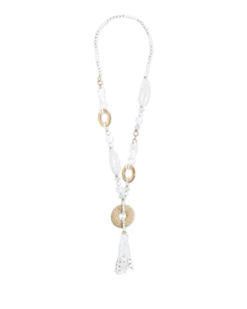 Bijou Brigitte Collier - White Beads New