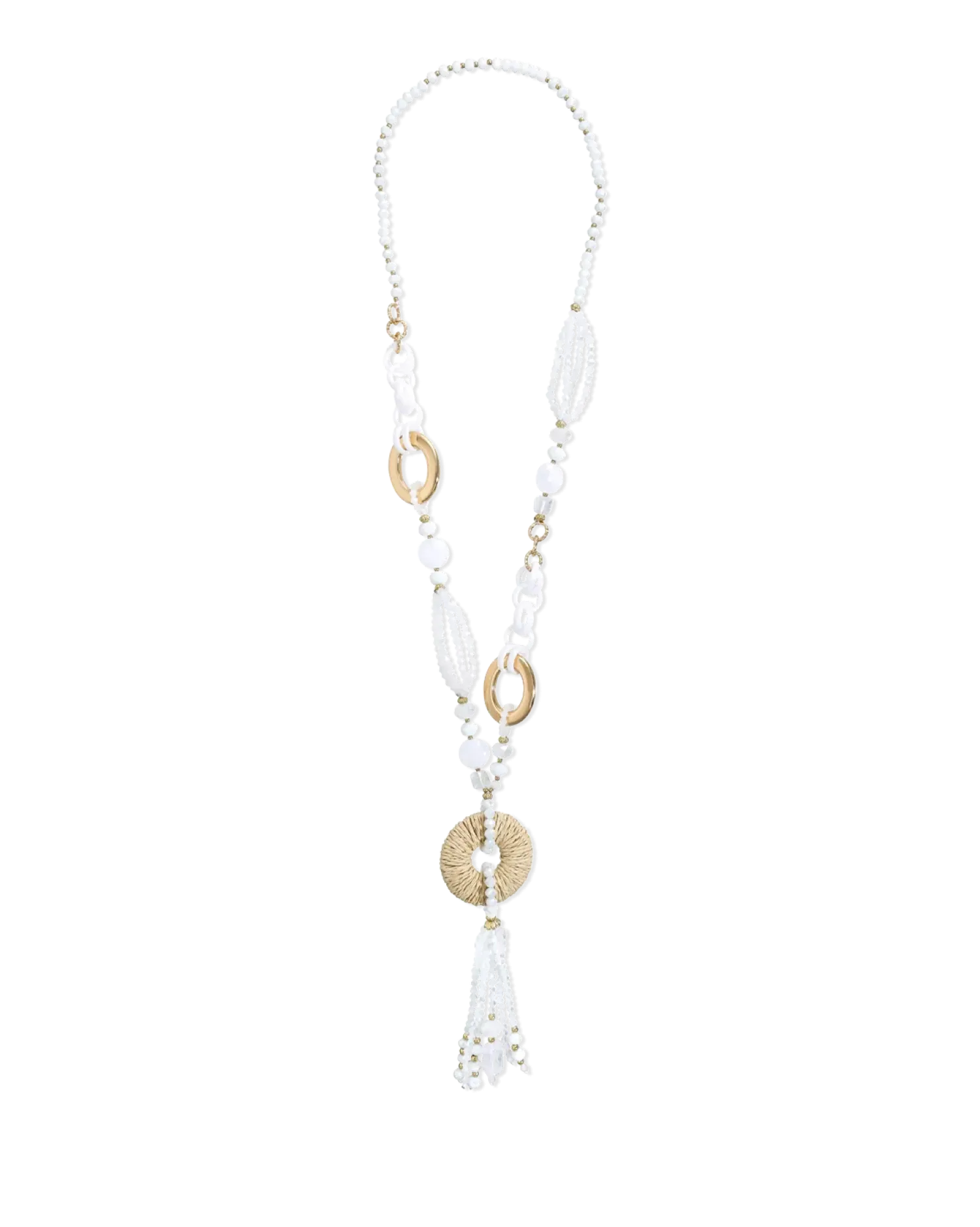 Bijou Brigitte Collier - White Beads New