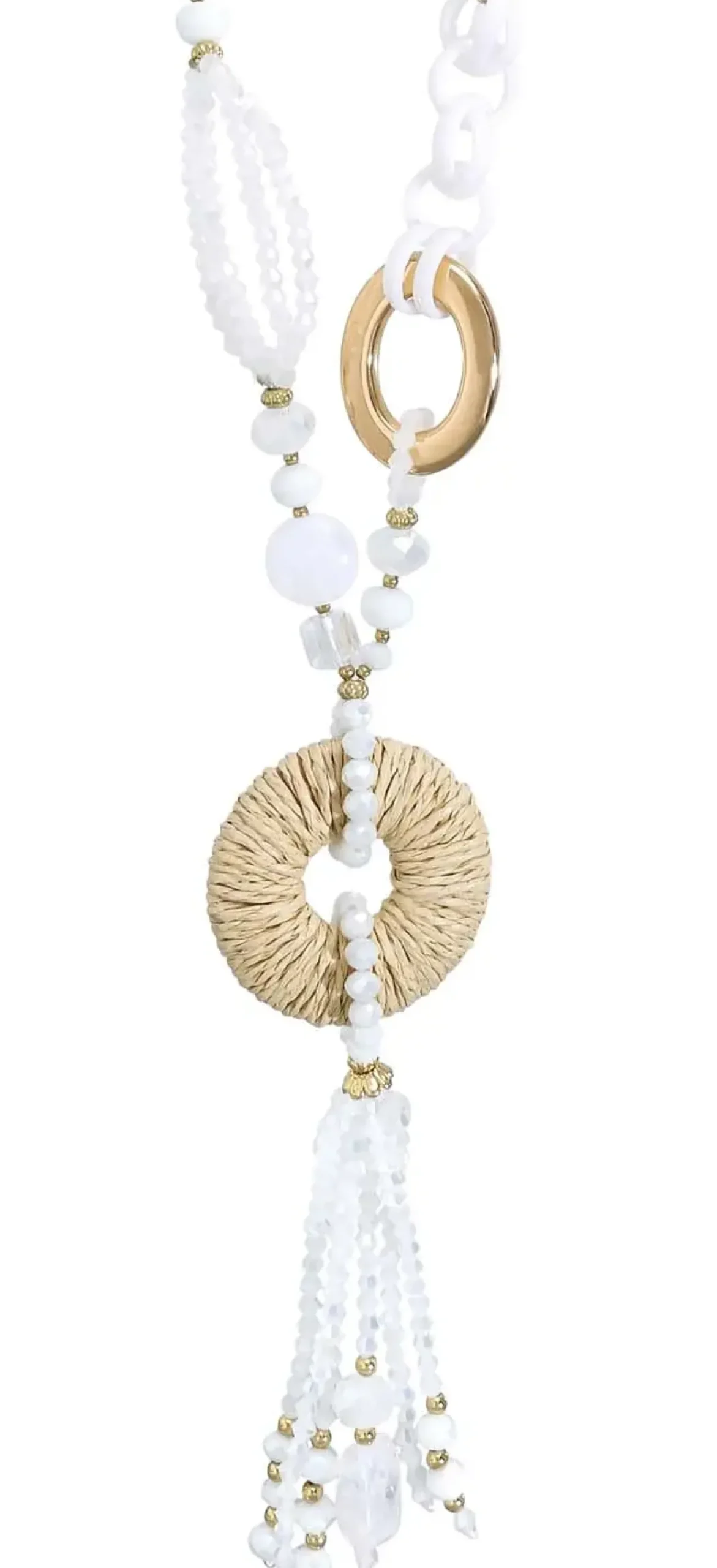 Bijou Brigitte Collier - White Beads New