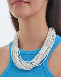 Bijou Brigitte Collier - White Glass Online