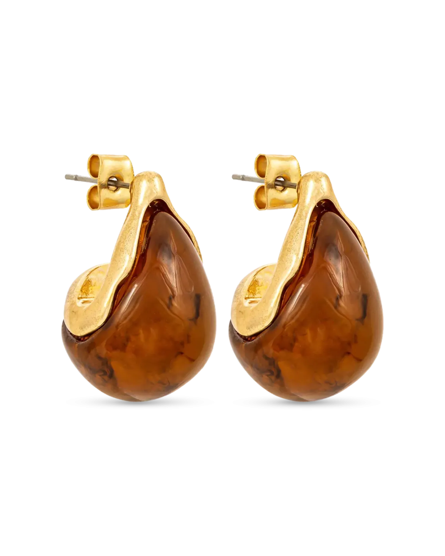 Bijou Brigitte Créoles - Amber Brown Sale