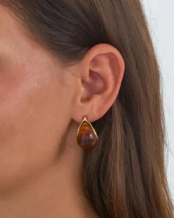 Bijou Brigitte Créoles - Amber Brown Sale