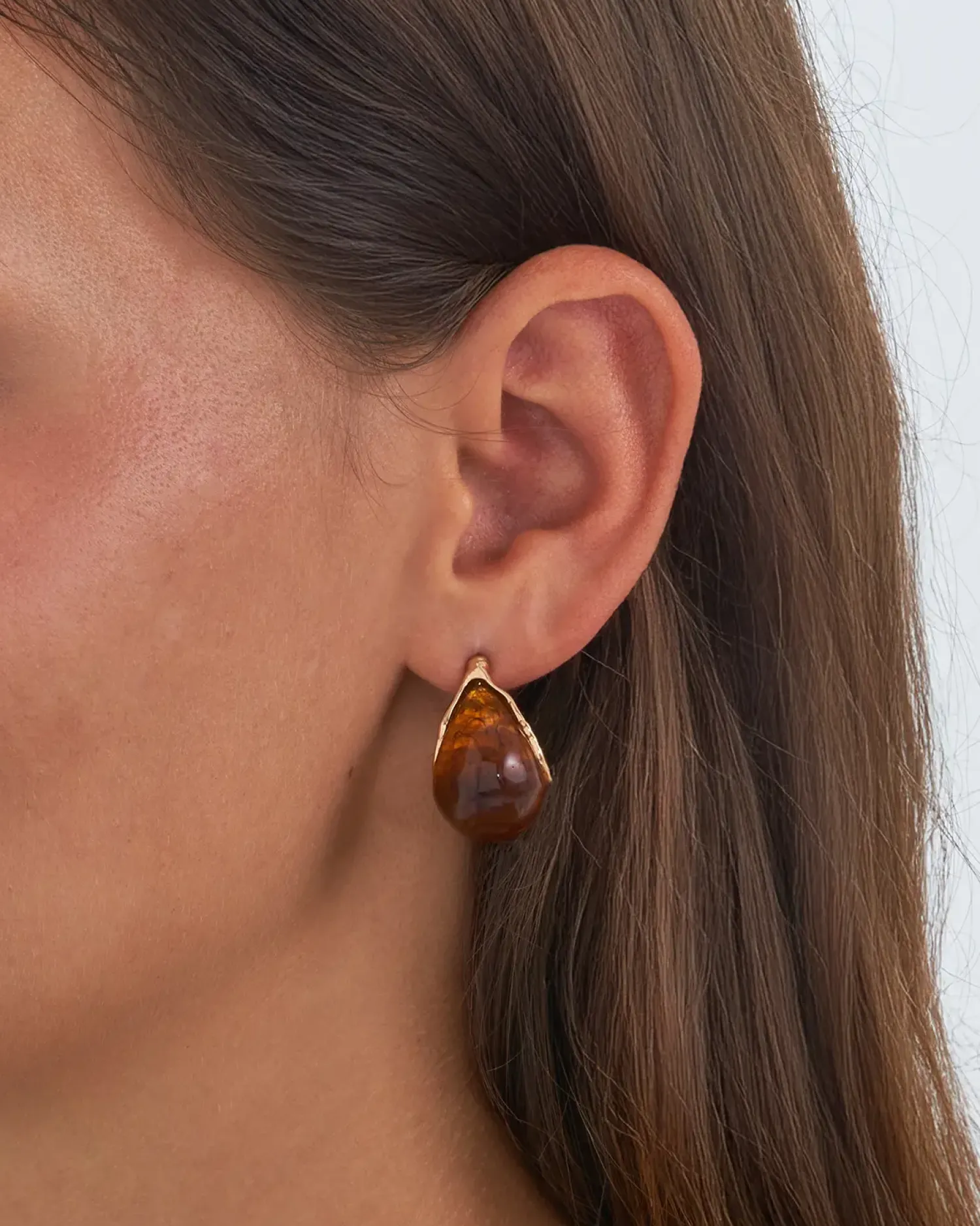 Bijou Brigitte Créoles - Amber Brown Sale