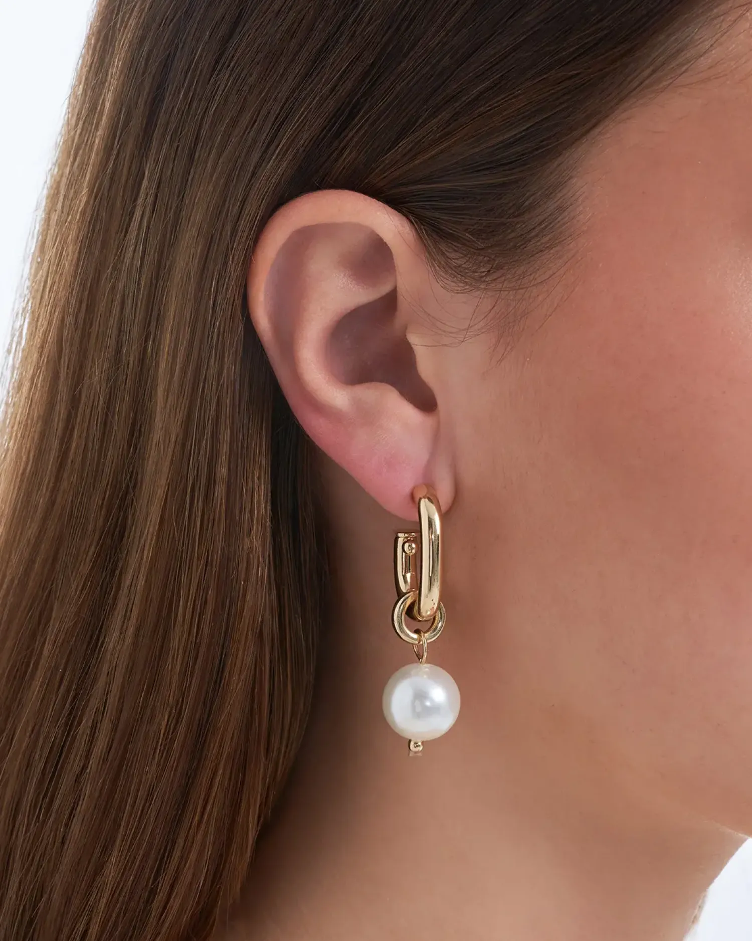 Bijou Brigitte Créoles - Asymmetrical Pearls Sale