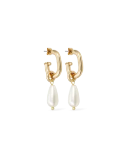 Bijou Brigitte Créoles - Asymmetrical Pearls Sale