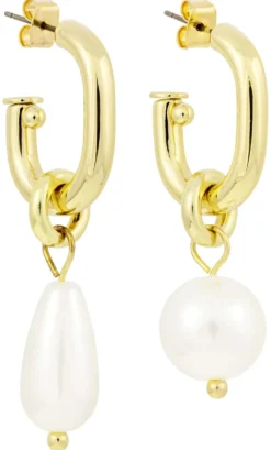 Bijou Brigitte Créoles - Asymmetrical Pearls Sale