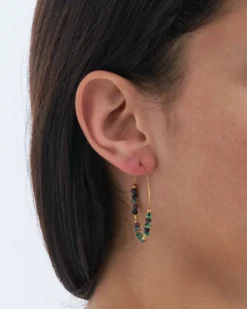 Bijou Brigitte Créoles - Beautiful Aventurine Clearance