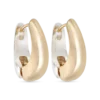 Bijou Brigitte Créoles - Bicolor Oval Discount