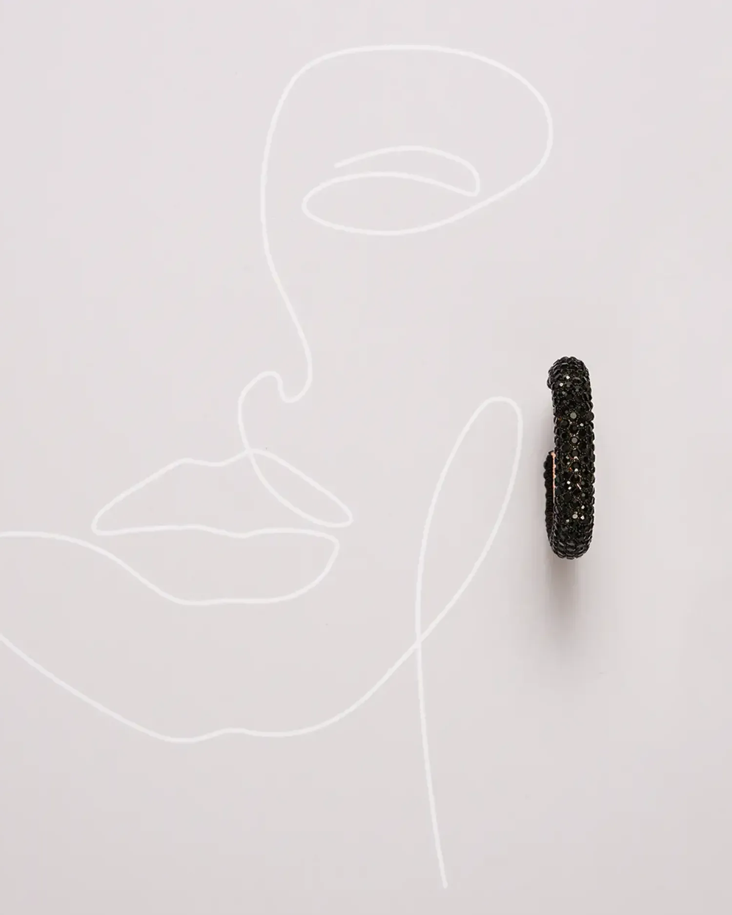 Bijou Brigitte Créoles - Black Glitter New
