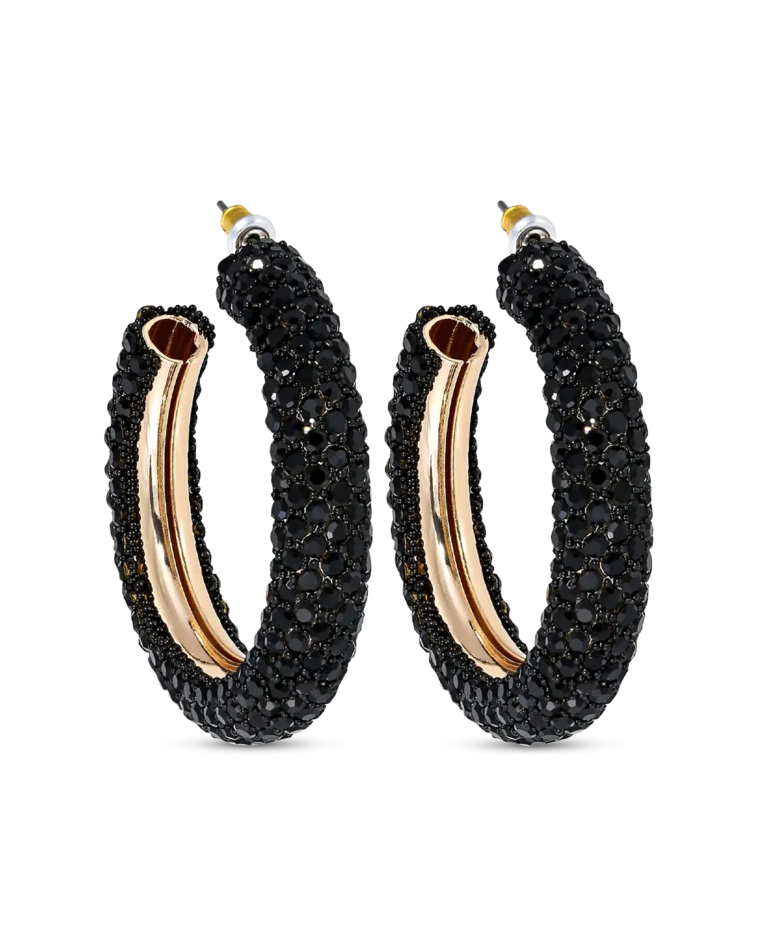 Bijou Brigitte Créoles - Black Glitter New