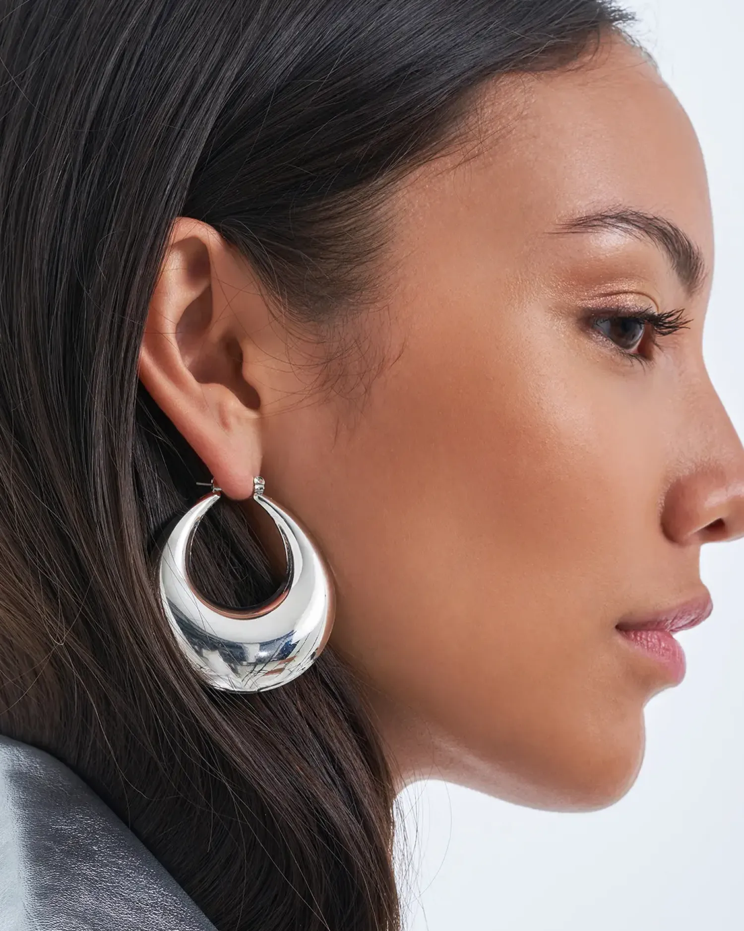Bijou Brigitte Créoles - Bulky Silver Outlet