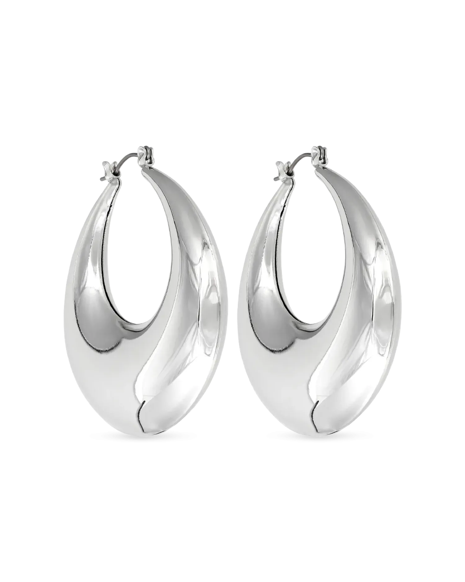 Bijou Brigitte Créoles - Bulky Silver Outlet