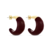 Bijou Brigitte Créoles - Burgundy Dip