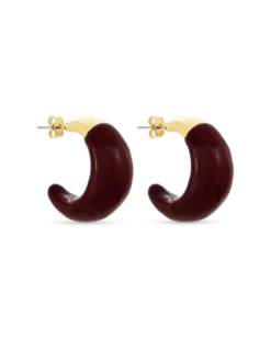Bijou Brigitte Créoles - Burgundy Dip