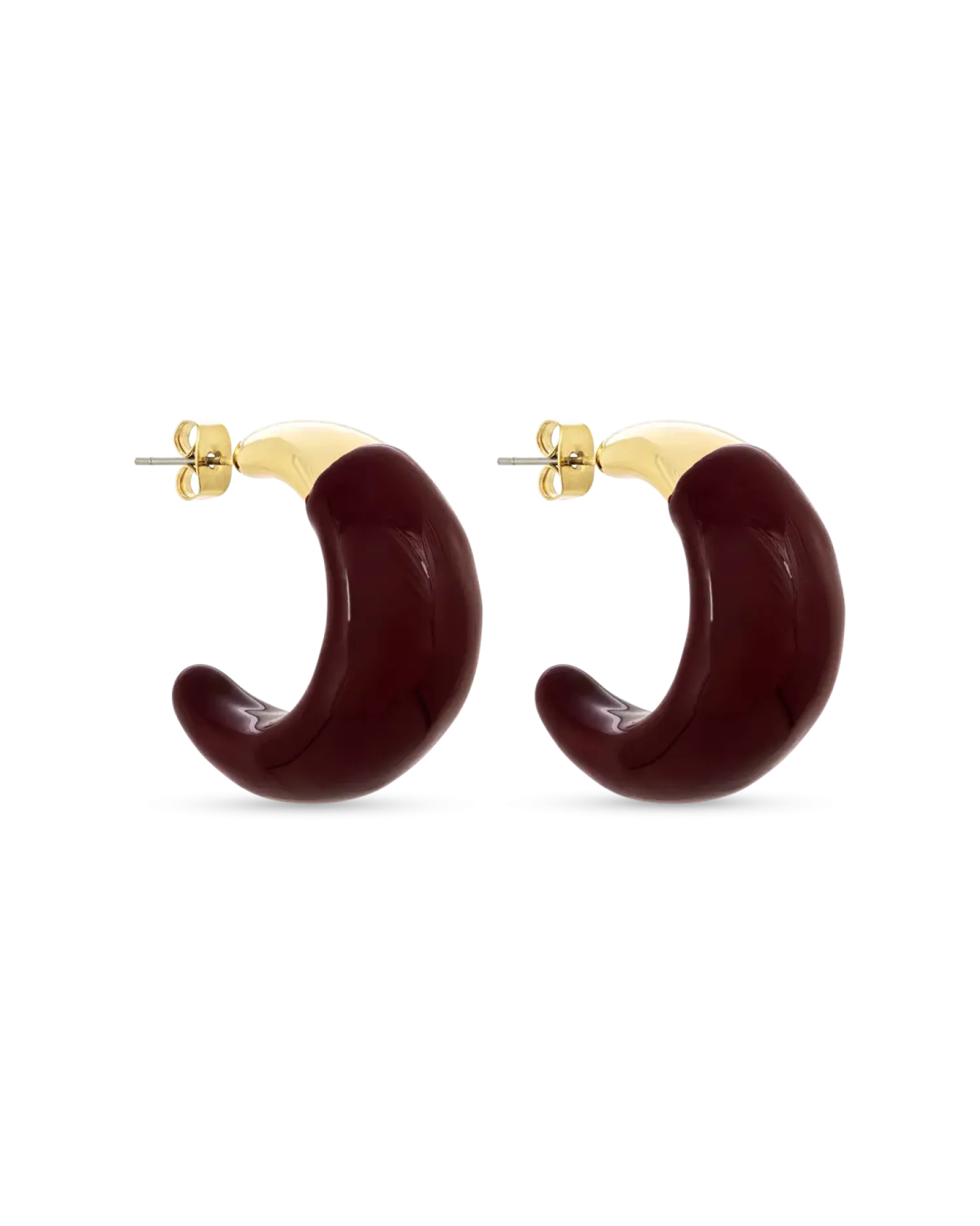 Bijou Brigitte Créoles - Burgundy Dip