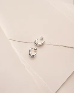 Bijou Brigitte Créoles - Double Silver