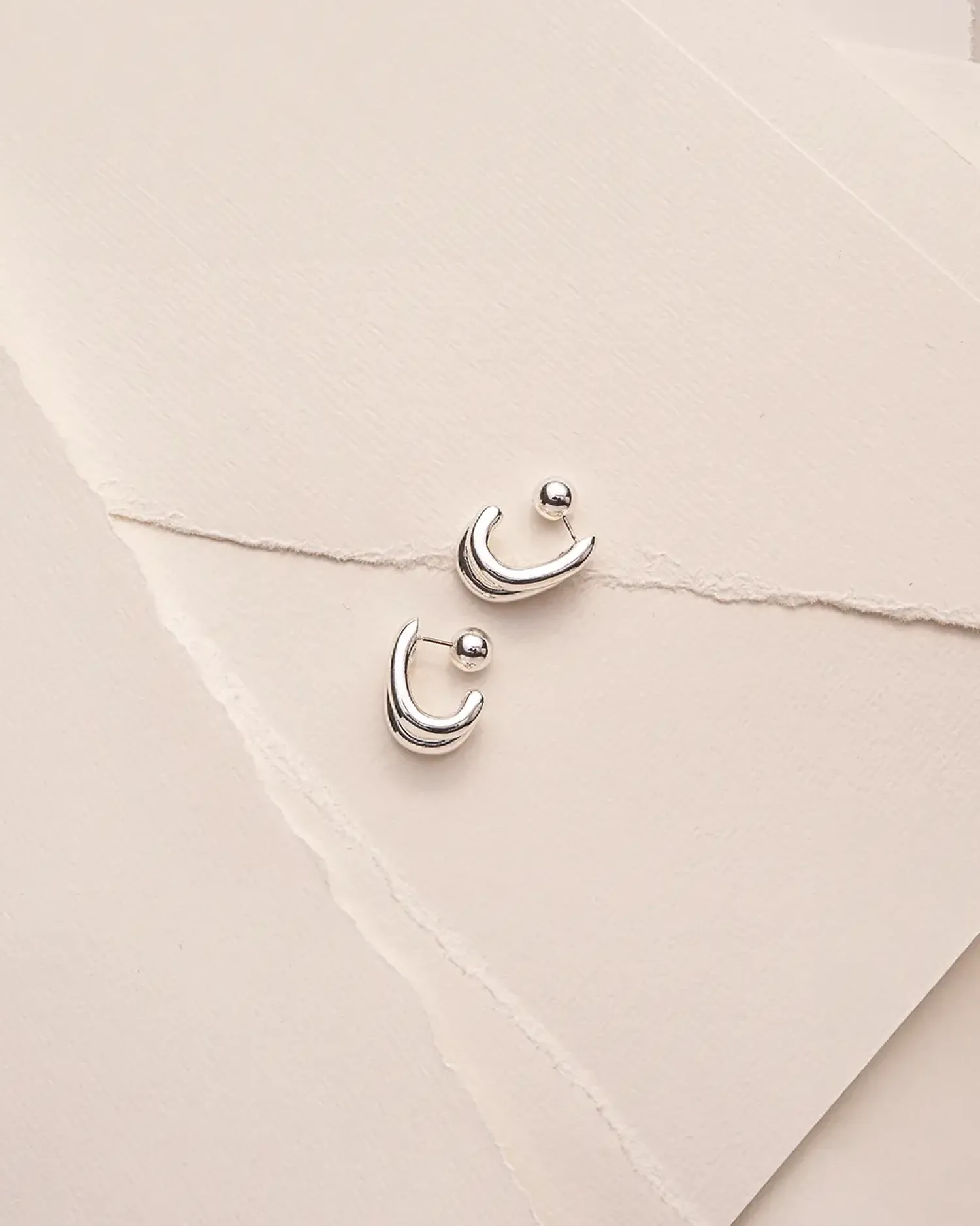 Bijou Brigitte Créoles - Double Silver