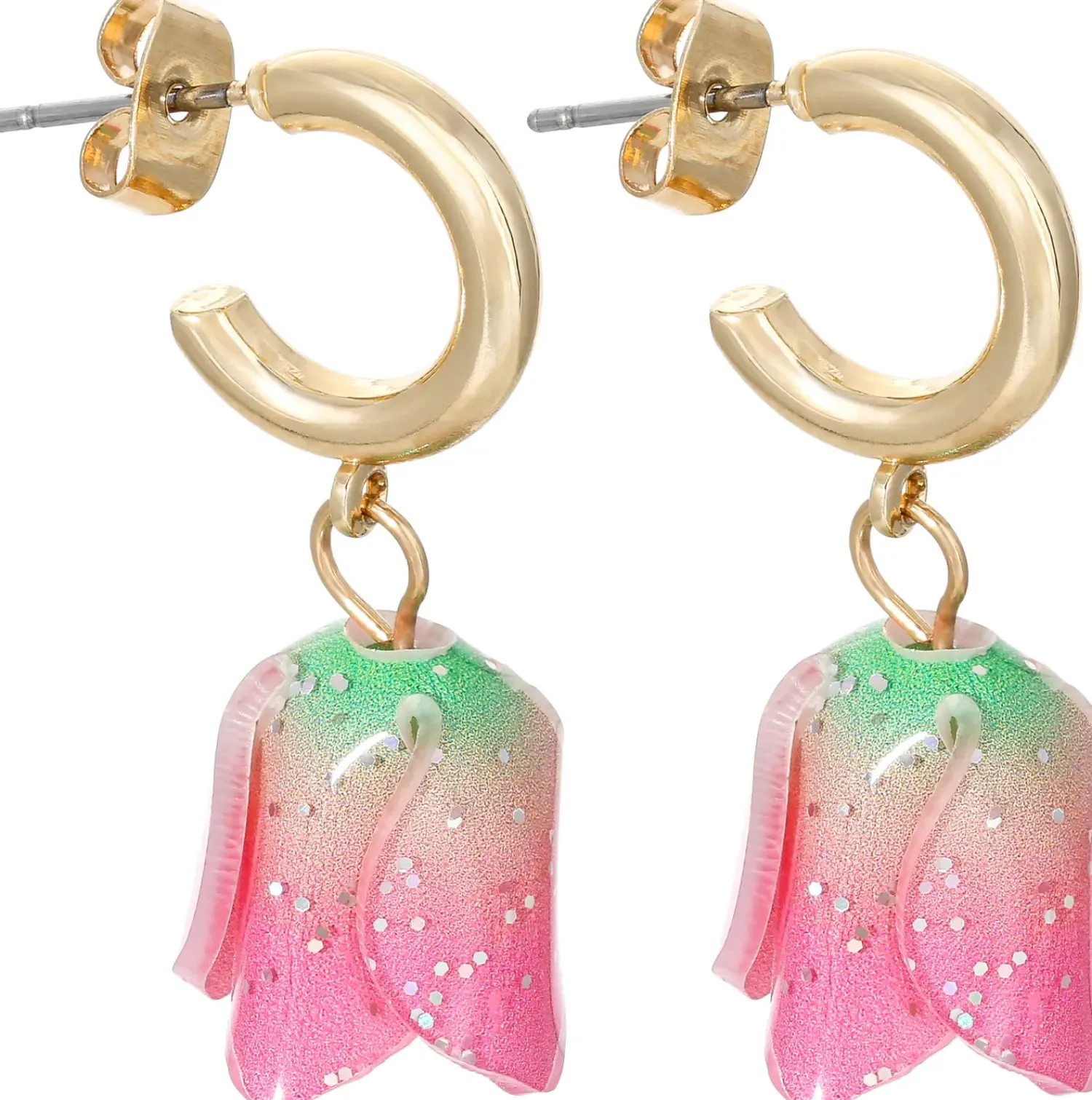 Bijou Brigitte Créoles - Glitter Tulip Clearance