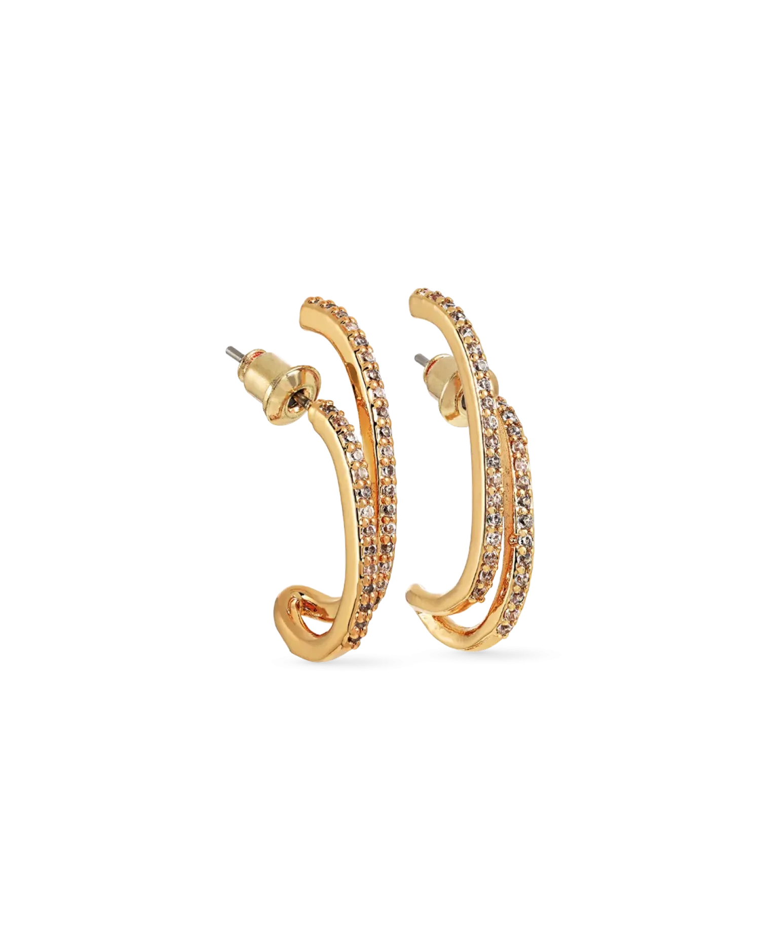 Bijou Brigitte Créoles - Glittery Hoops