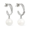 Bijou Brigitte Créoles - Glossy Pearl Clearance