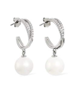 Bijou Brigitte Créoles - Glossy Pearl Clearance