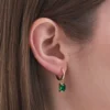 Bijou Brigitte Créoles - Green Rectangle Clearance