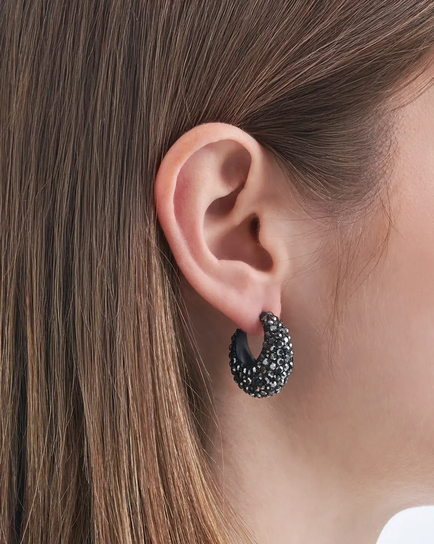 Bijou Brigitte Créoles - Hematite Sparkle Outlet