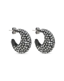 Bijou Brigitte Créoles - Hematite Sparkle Outlet