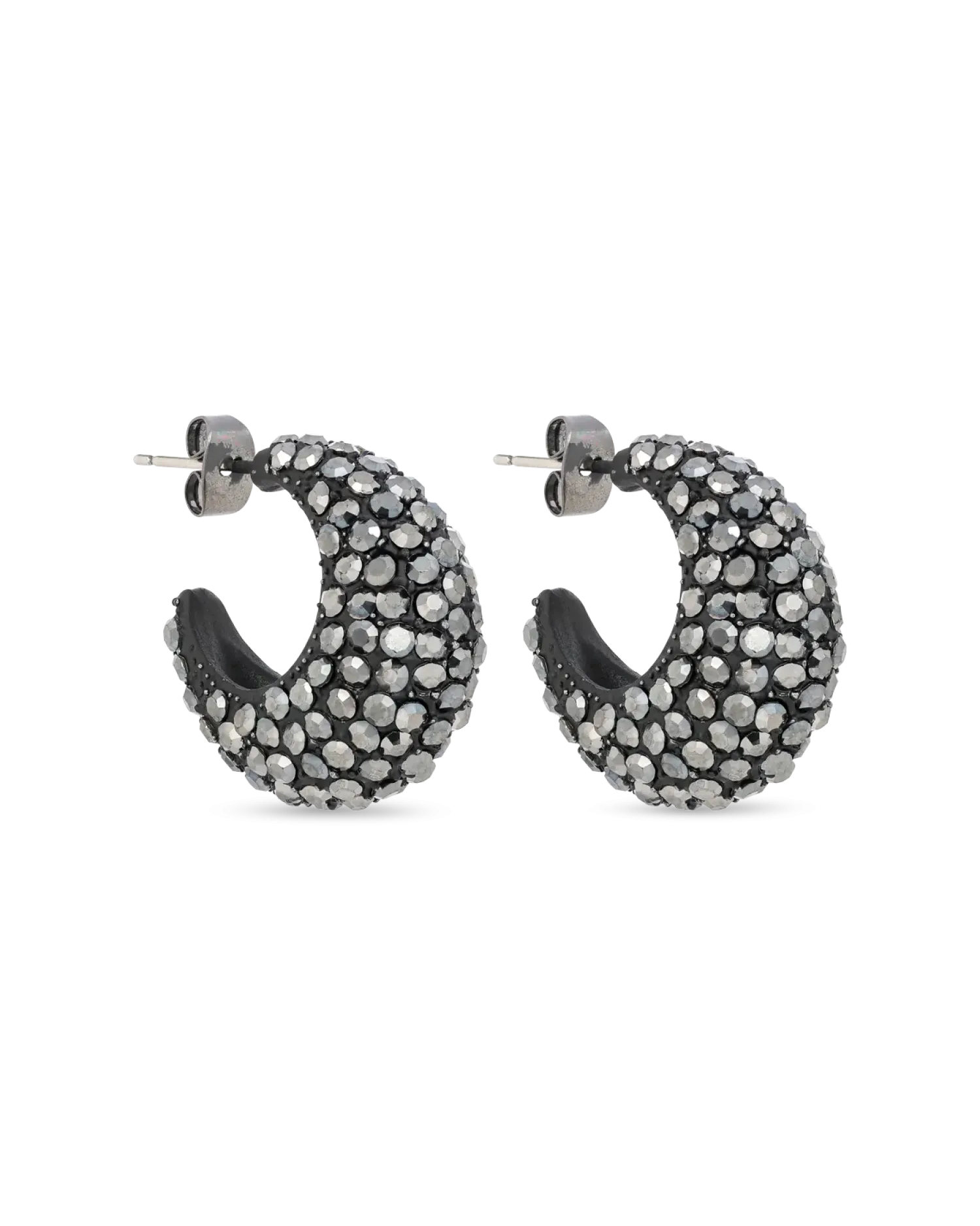 Bijou Brigitte Créoles - Hematite Sparkle Outlet
