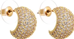Bijou Brigitte Créoles - Iced Gold Clearance