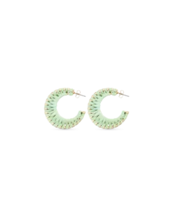 Bijou Brigitte Créoles - Mint Braid Sale