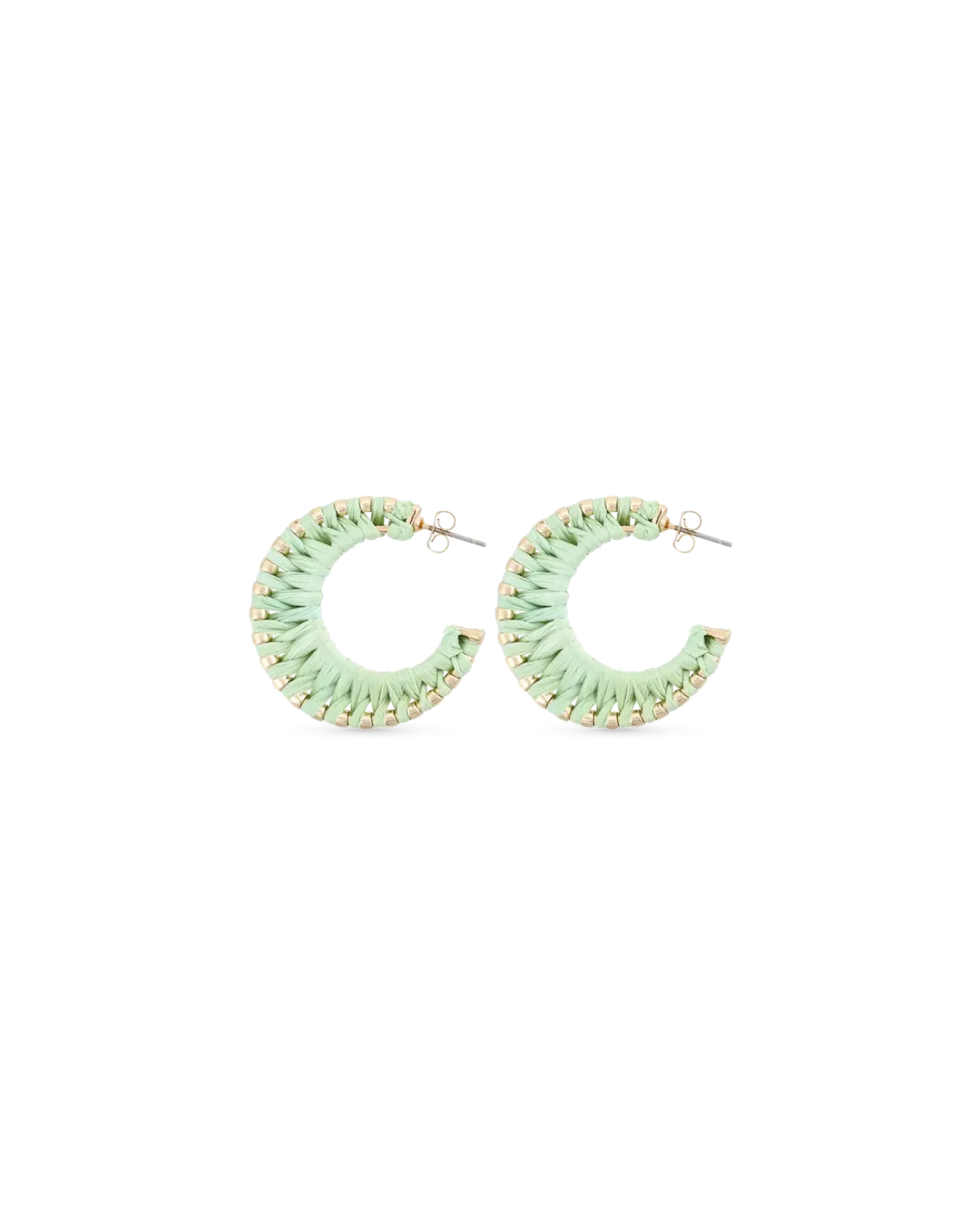 Bijou Brigitte Créoles - Mint Braid Sale