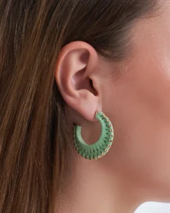 Bijou Brigitte Créoles - Mint Braid Sale