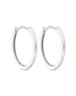 Bijou Brigitte Créoles - Oval Silver Best