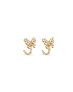 Bijou Brigitte Créoles - Pearly Butterfly Clearance