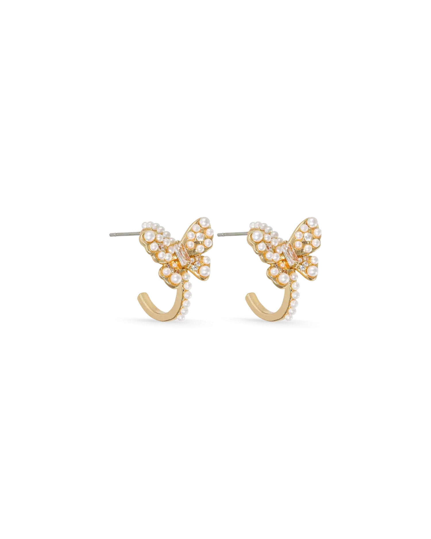 Bijou Brigitte Créoles - Pearly Butterfly Clearance