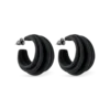 Bijou Brigitte Créoles - Plain Black Clearance