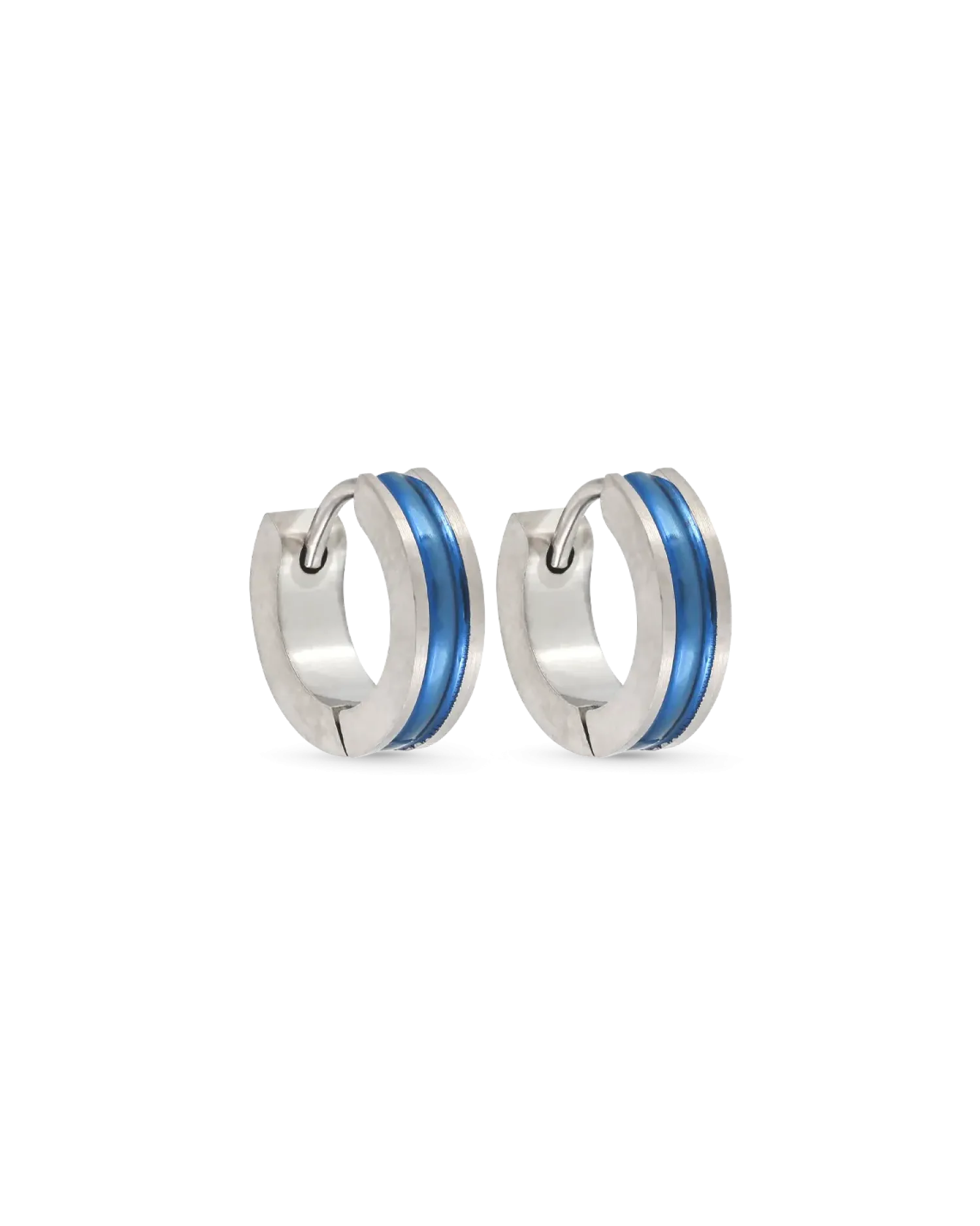Bijou Brigitte Créoles pour homme - Blue Steel New