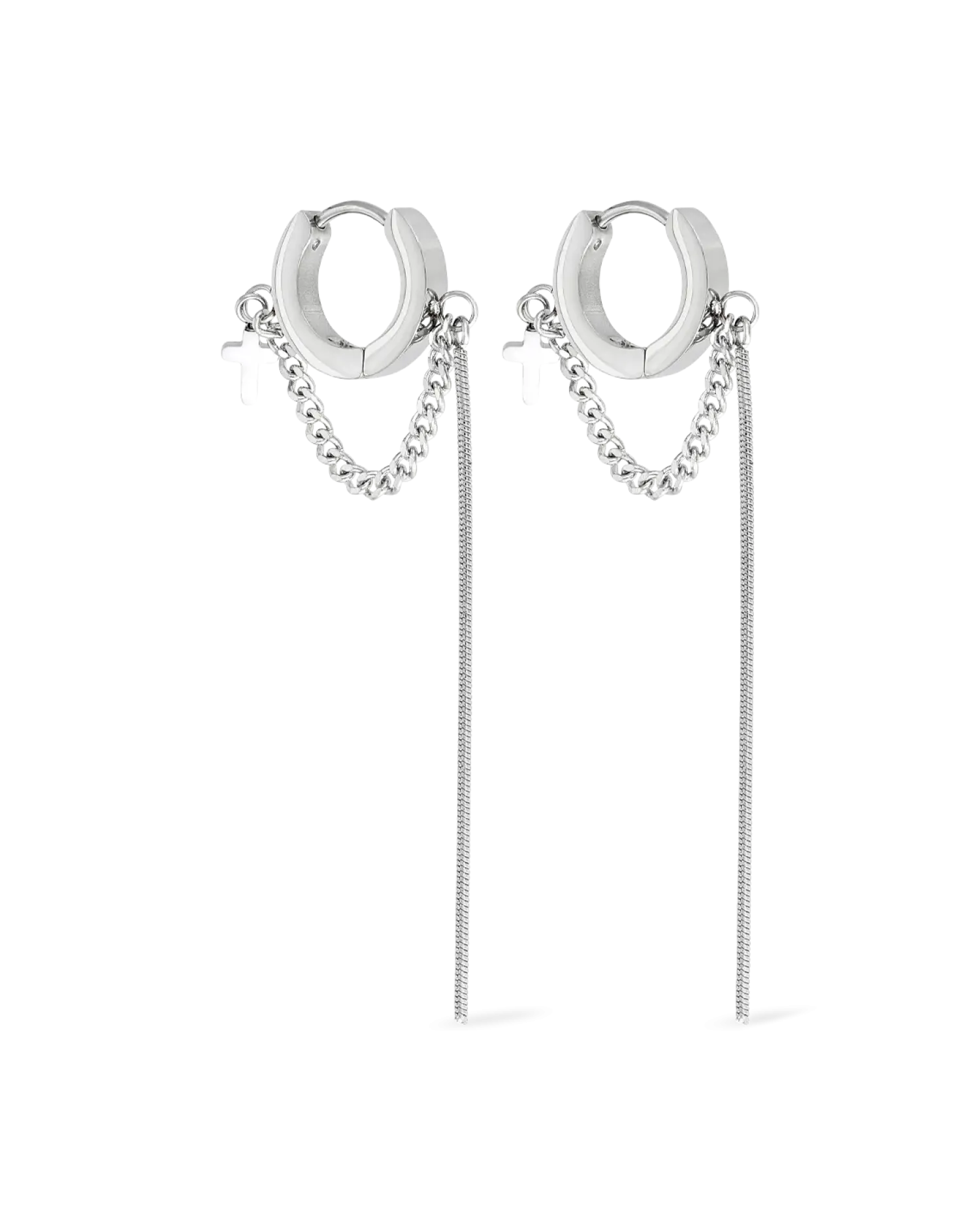 Bijou Brigitte Créoles pour homme - Chain Steel New