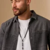 Bijou Brigitte Créoles pour homme - Gloomy Steel Discount