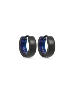Bijou Brigitte Créoles pour homme - Gloomy Steel Discount
