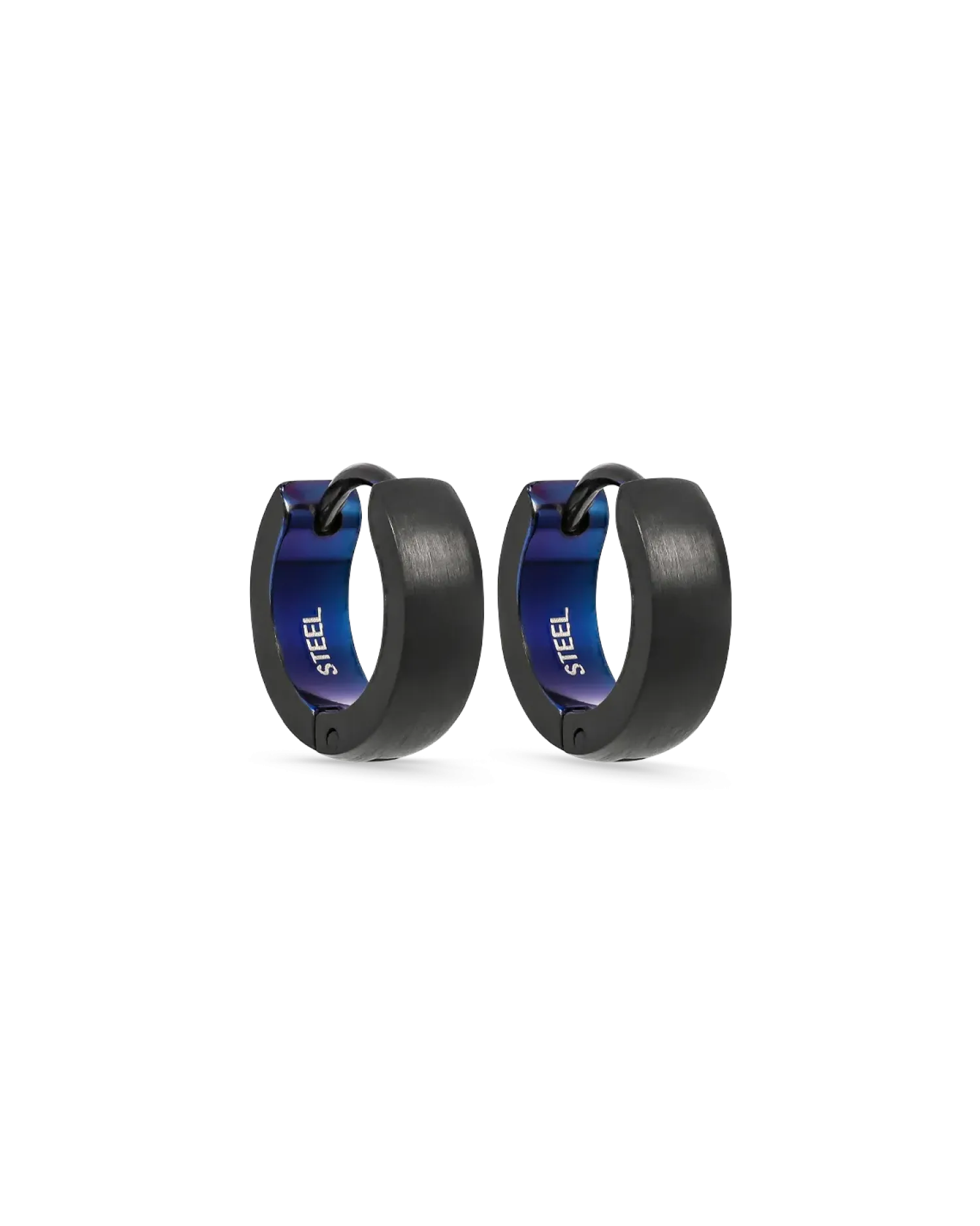 Bijou Brigitte Créoles pour homme - Gloomy Steel Discount