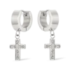 Bijou Brigitte Créoles pour homme - Steel Cross Best