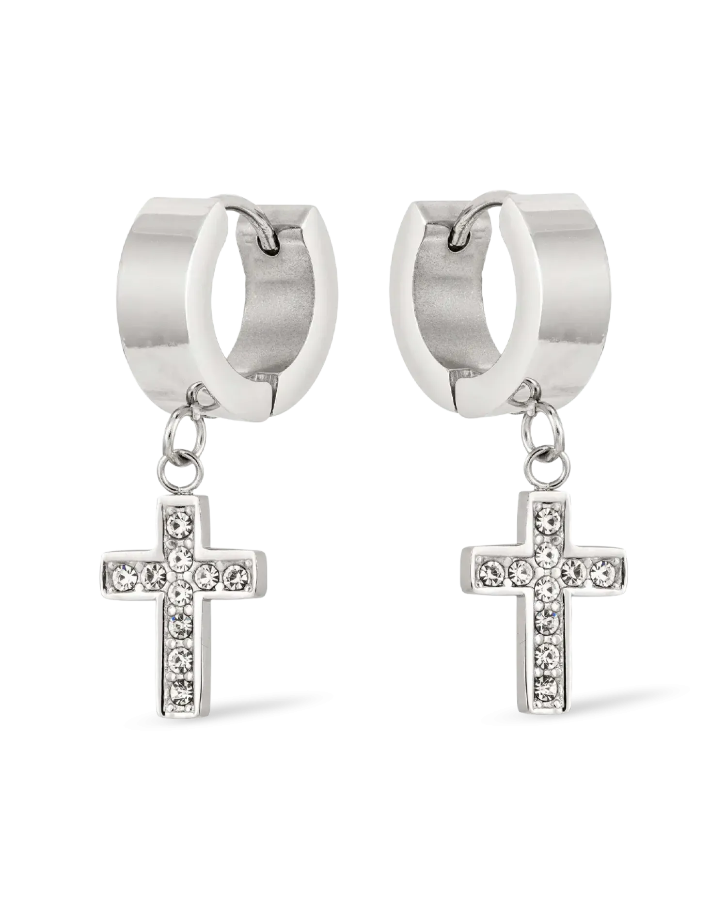 Bijou Brigitte Créoles pour homme - Steel Cross Best