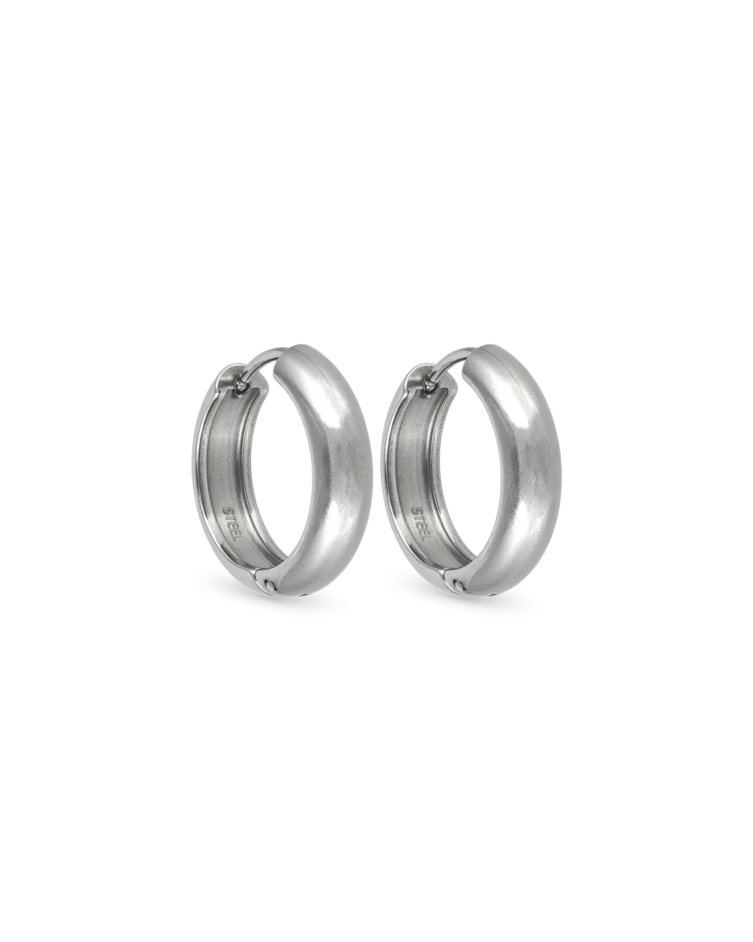 Bijou Brigitte Créoles pour homme - Timeless Steel Discount