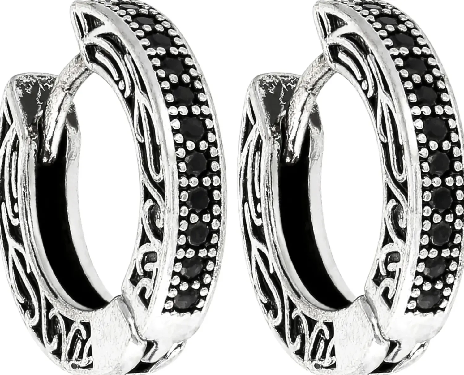 Bijou Brigitte Créoles pour homme - Zirconia Ornament Outlet