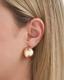 Bijou Brigitte Créoles - Puffy Gold Clearance