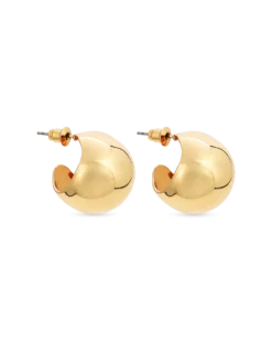 Bijou Brigitte Créoles - Puffy Gold Clearance