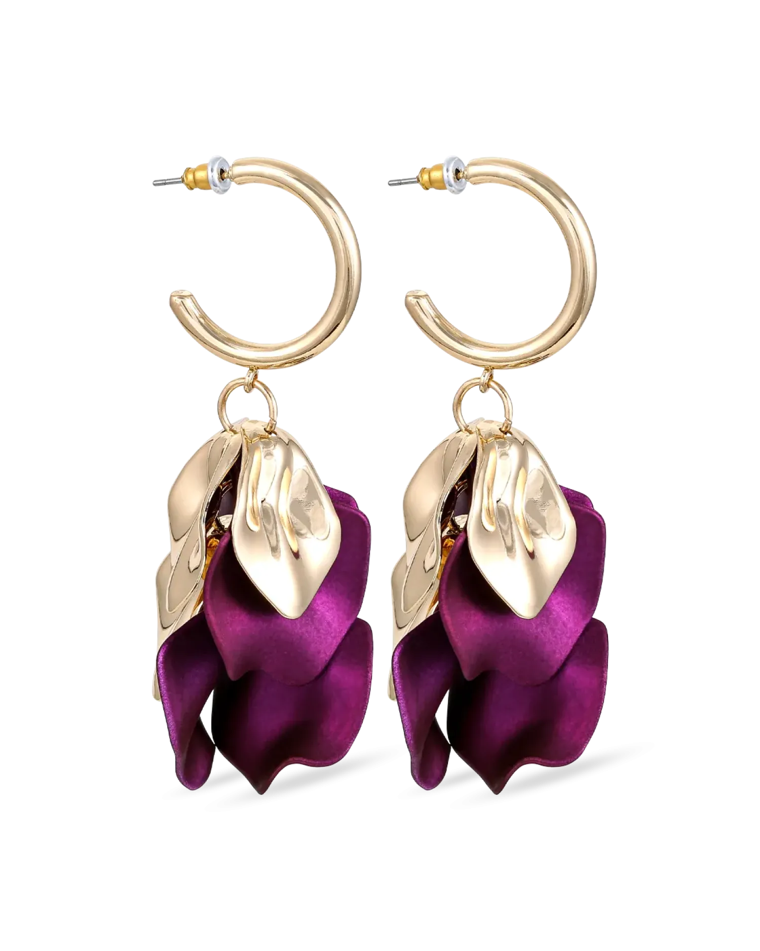 Bijou Brigitte Créoles - Purple Gleam Outlet